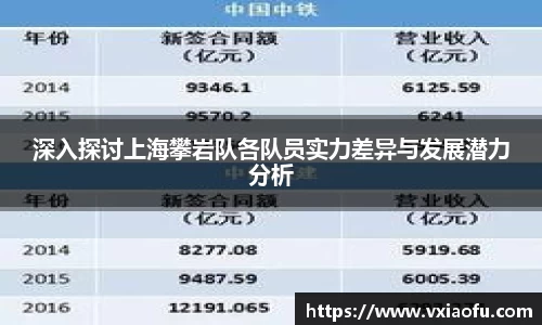 深入探讨上海攀岩队各队员实力差异与发展潜力分析