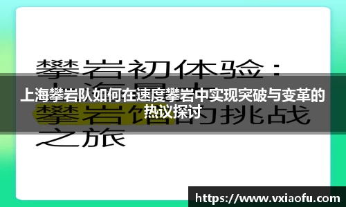 上海攀岩队如何在速度攀岩中实现突破与变革的热议探讨